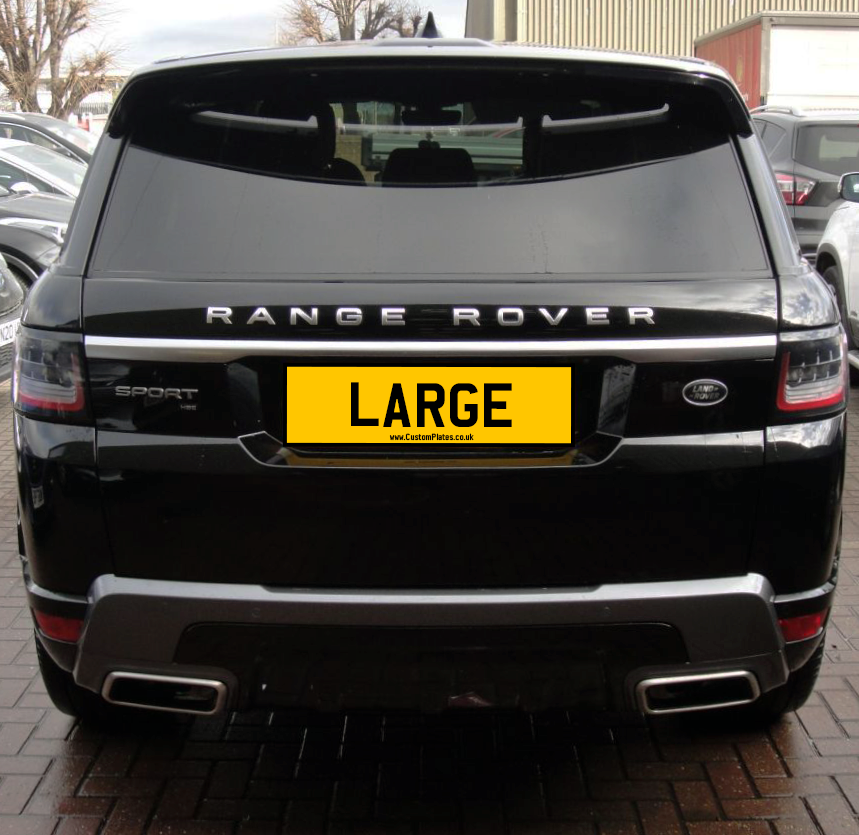 OVERSIZED REAR PLATE 533x152MM