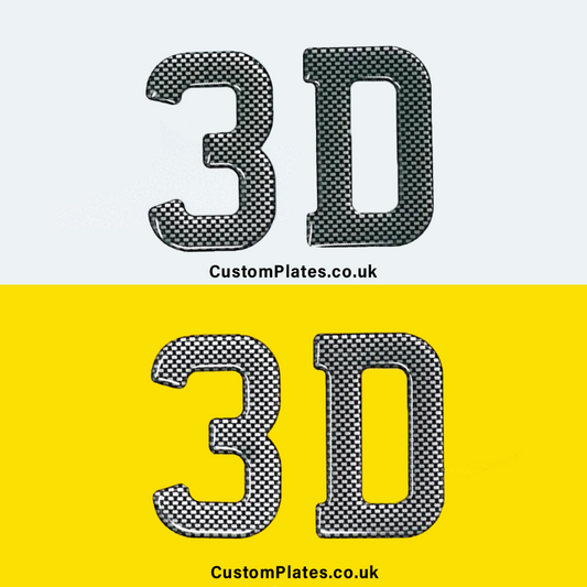 Car 3D Carbon Plates