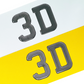 Car 3D Carbon Plates
