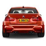 Car 3D Glitter Plates