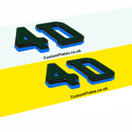 Car 4D Gel Coloured Plates