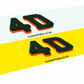 Car 4D Gel Coloured Plates